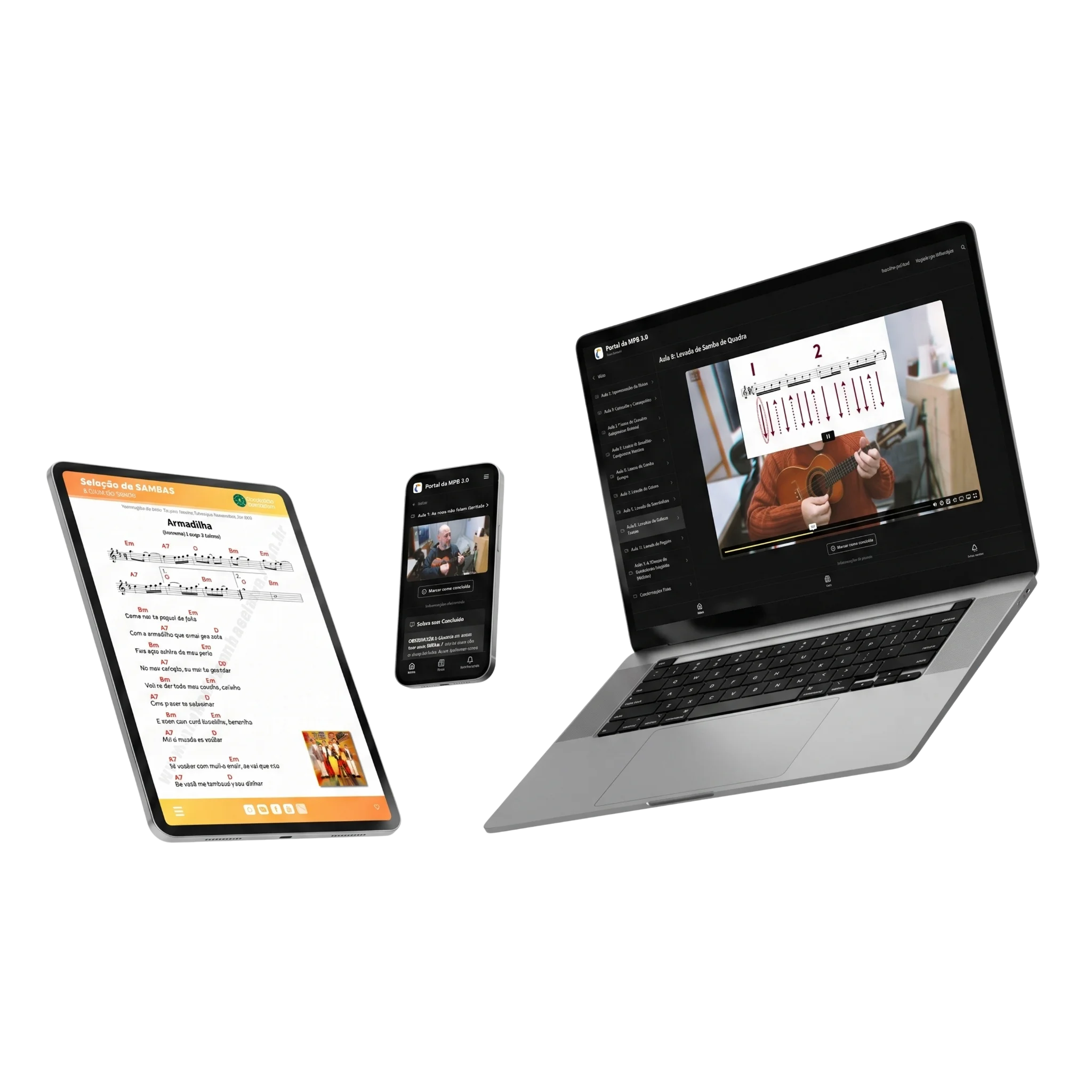 Acesse o curso no computador, tablet ou celular